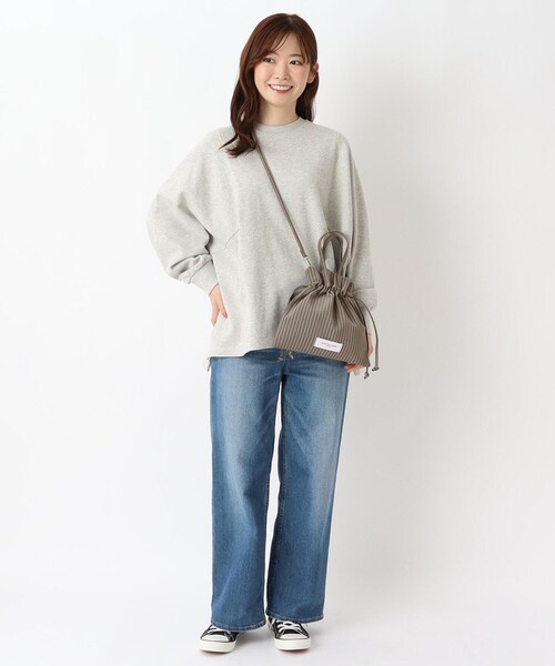 one'sterrace（ワンズテラス）の「JOUET ジョエット 合皮巾着ショルダー（ショルダーバッグ・レディース・ベージュ系8/グレー系4/ブラック系8・99）」の20枚目の写真