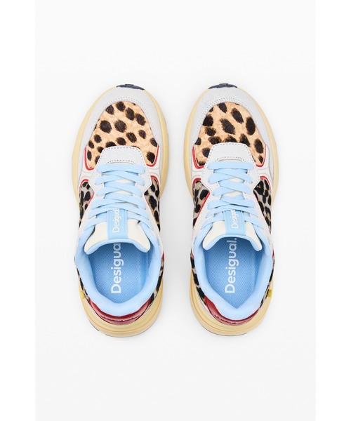 Desigual(デシグアル)の「レオパードチャンキーソールローカットスニーカー(スニーカー・レディース・マルチ・40/37/41)」の1枚目の写真