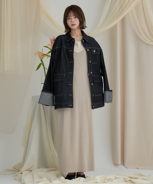 mideal(マイディール)の「layered rib onepiece / レイヤードリブワンピース(ワンピース・レディース・ベージュ/ブラウン・FREE)」の20枚目の写真