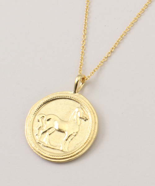 Chibi Jewels （チビジュエルズ）の「【chibi jewels/チビジュエルズ】 Horse Coin ネックレス（ネックレス・レディース・ゴールド・FREE）」の7枚目の写真