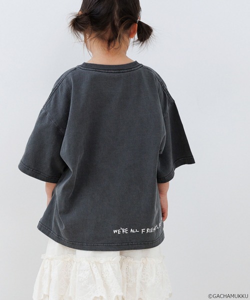 LOWRYS FARM（ローリーズファーム）の「【ガチャピン・ムック】Tシャツ　659267（Tシャツ/カットソー・キッズ・チャコールグレー/オフホワイト・110cm/130cm/150cm）」の13枚目の写真