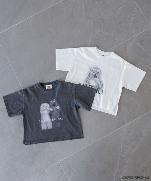 LOWRYS FARM（ローリーズファーム）の「【ガチャピン・ムック】Tシャツ　659267（Tシャツ/カットソー・キッズ・チャコールグレー/オフホワイト・110cm/130cm/150cm）」の16枚目の写真