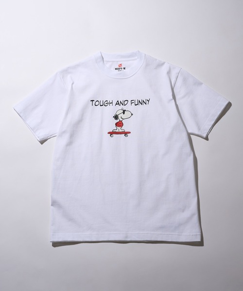 HANES(ヘインズ)の「【Hanes】PEANUTS×BEEFY-T T-SHIRT 1P HM1-D002(Tシャツ/カットソー・メンズ・ホワイト/ブラック・L/M/S)」の3枚目の写真