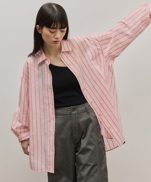 ADAM ET ROPE'（アダムエロペ）の「シルク混ワンショルタンクトップ（タンクトップ・レディース・ブルー系その他4/ブラウン系その他/ブラック・FREE）」の14枚目の写真