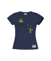 gree セミクロップ 半袖Tシャツ [ネイビー]