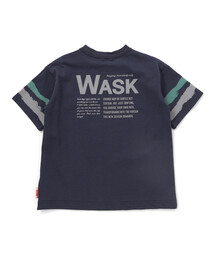 WASK（ワスク）の「【接触冷感】ソデカラーペイント×バックロゴ クールタッチTシャツ（Tシャツ/カットソー）」