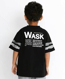 WASK（ワスク）の「【接触冷感】ソデカラーペイント×バックロゴ クールタッチTシャツ（Tシャツ/カットソー）」