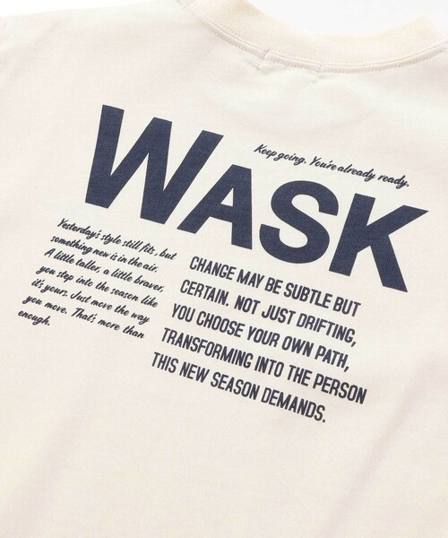 WASK（ワスク）の「【接触冷感】ソデカラーペイント×バックロゴ クールタッチTシャツ（Tシャツ/カットソー・キッズ・ネイビー/ブラック/オフホワイト・160cm/150cm/140cm/130cm）」の11枚目の写真