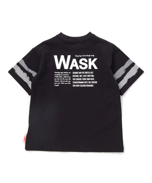 WASK（ワスク）の「【接触冷感】ソデカラーペイント×バックロゴ クールタッチTシャツ（Tシャツ/カットソー・キッズ・ネイビー/ブラック/オフホワイト・160cm/150cm/140cm/130cm）」の17枚目の写真