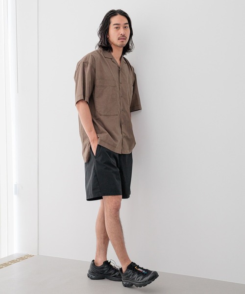 HEREIAM（ヘレイアム）の「【HEREIAM MEN】イージーケア/接触冷感/吸水速乾/テックリネンシャツ（シャツ/ブラウス・メンズ・ブラック/ブラウン/ライトブルー・MEDIUM/LARGE）」の18枚目の写真