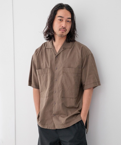HEREIAM（ヘレイアム）の「【HEREIAM MEN】イージーケア/接触冷感/吸水速乾/テックリネンシャツ（シャツ/ブラウス・メンズ・ブラック/ブラウン/ライトブルー・MEDIUM/LARGE）」の20枚目の写真