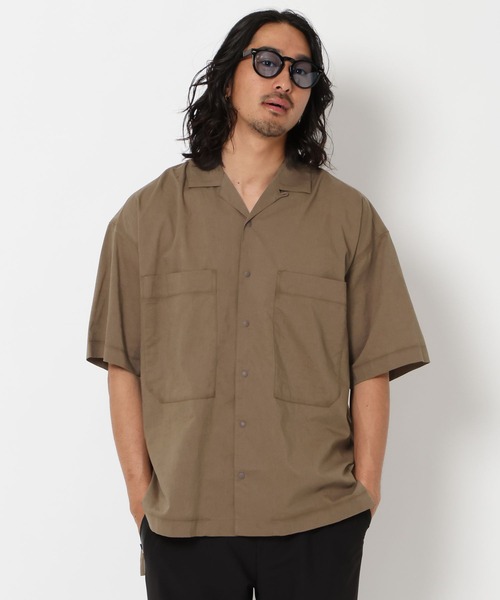 HEREIAM（ヘレイアム）の「【HEREIAM MEN】イージーケア/接触冷感/吸水速乾/テックリネンシャツ（シャツ/ブラウス・メンズ・ブラック/ブラウン/ライトブルー・MEDIUM/LARGE）」の8枚目の写真