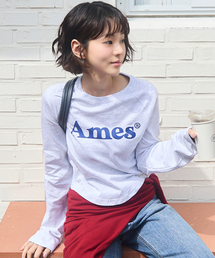 AMESWORLDWIDE | BASIC LOGO LONGSLEEVE TEE LIGHT GREY(Tシャツ/カットソー)