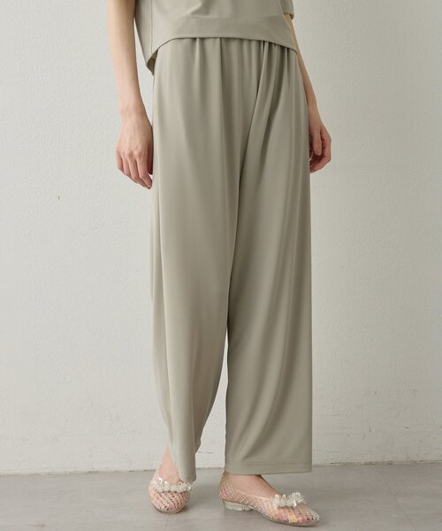 Drawing Numbers（ドローイング ナンバーズ）の「【Drawing Numbers】スムースリラックスパンツ（その他パンツ・レディース・グレー/ネイビー・38）」の3枚目の写真