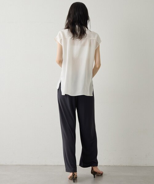 Drawing Numbers（ドローイング ナンバーズ）の「【Drawing Numbers】スムースリラックスパンツ（その他パンツ・レディース・グレー/ネイビー・38）」の16枚目の写真