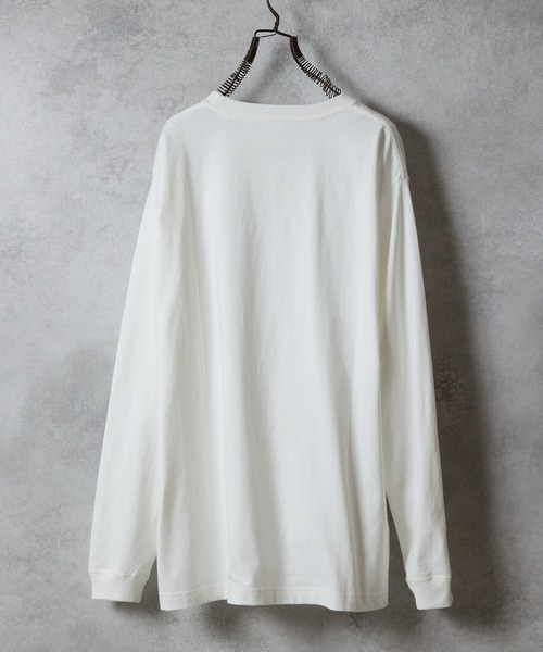 NUMBER (N)INE(ナンバーナイン)の「HAND PAINTED NUMBER (9)INE APPLE PRINTED CLASSIC L/S T-SHIRT / ハンドペイント ナンバーナイン アップル ロゴプリント クラシック ロンT(Tシャツ/カットソー・メンズ・ホワイト/チャコール/ブラック・XL/L/M)」の10枚目の写真