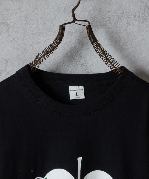 NUMBER (N)INE(ナンバーナイン)の「HAND PAINTED NUMBER (9)INE APPLE PRINTED CLASSIC L/S T-SHIRT / ハンドペイント ナンバーナイン アップル ロゴプリント クラシック ロンT(Tシャツ/カットソー・メンズ・ホワイト/チャコール/ブラック・XL/L/M)」の4枚目の写真