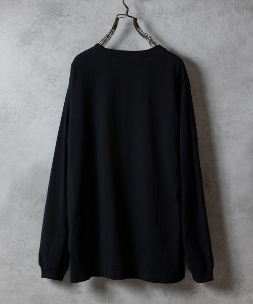 セール】HAND PAINTED NUMBER (9)INE APPLE PRINTED CLASSIC L/S T