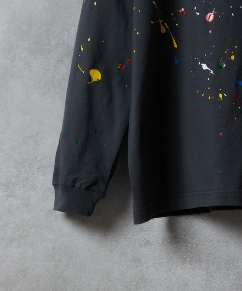 NUMBER (N)INE(ナンバーナイン)の「HAND PAINTED NUMBER (9)INE APPLE PRINTED CLASSIC L/S T-SHIRT / ハンドペイント ナンバーナイン アップル ロゴプリント クラシック ロンT(Tシャツ/カットソー・メンズ・ホワイト/チャコール/ブラック・XL/L/M)」の17枚目の写真