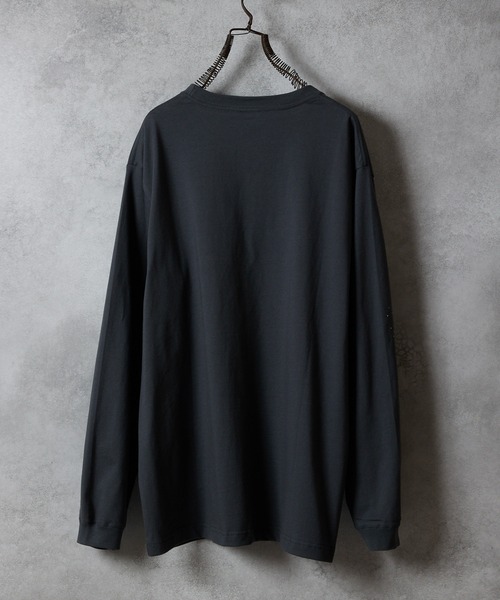 NUMBER (N)INE(ナンバーナイン)の「HAND PAINTED NUMBER (9)INE APPLE PRINTED CLASSIC L/S T-SHIRT / ハンドペイント ナンバーナイン アップル ロゴプリント クラシック ロンT(Tシャツ/カットソー・メンズ・ホワイト/チャコール/ブラック・XL/L/M)」の18枚目の写真