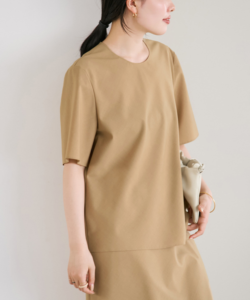 plage（プラージュ）の「Bias ブラウス（シャツ/ブラウス・レディース・キャメル/ベージュ・FREE）」の5枚目の写真