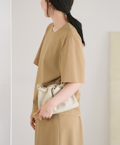 plage（プラージュ）の「Bias ブラウス（シャツ/ブラウス・レディース・キャメル/ベージュ・FREE）」の7枚目の写真