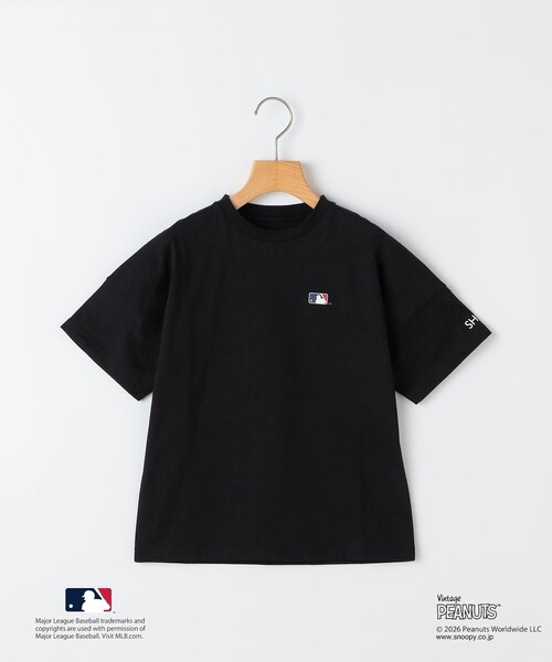 SHIPS(シップス)の「SHIPS KIDS:85~95cm/ PEANUTS×MLB プリント Tシャツ(Tシャツ/カットソー・キッズ・ブラック/レッド/ホワイト/グレー・X-SMALL)」の3枚目の写真