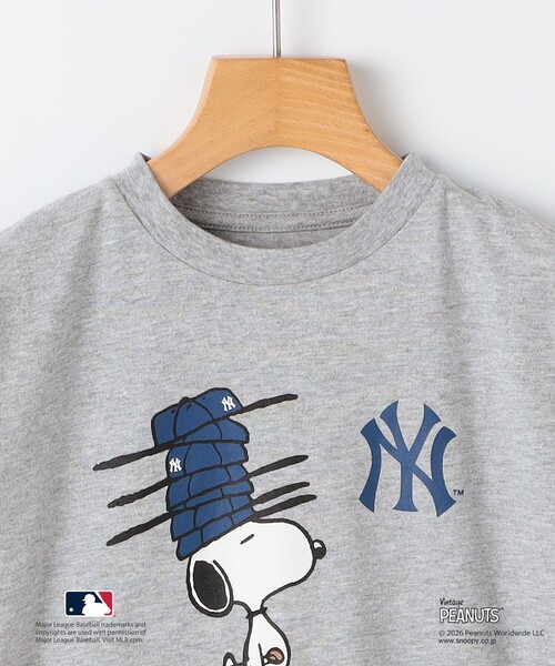 SHIPS(シップス)の「SHIPS KIDS:85~95cm/ PEANUTS×MLB プリント Tシャツ(Tシャツ/カットソー・キッズ・ブラック/レッド/ホワイト/グレー・X-SMALL)」の6枚目の写真