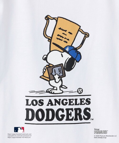 SHIPS(シップス)の「SHIPS KIDS:85~95cm/ PEANUTS×MLB プリント Tシャツ(Tシャツ/カットソー・キッズ・ブラック/レッド/ホワイト/グレー・X-SMALL)」の13枚目の写真