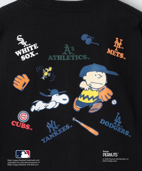 SHIPS(シップス)の「SHIPS KIDS:85~95cm/ PEANUTS×MLB プリント Tシャツ(Tシャツ/カットソー・キッズ・ブラック/レッド/ホワイト/グレー・X-SMALL)」の19枚目の写真