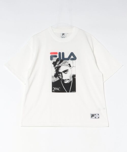 FILA(フィラ)の「《FILA》S/S PHOTO TEE03(Tシャツ/カットソー・メンズ・ホワイト/ネイビー・XL/L/M/S)」の2枚目の写真
