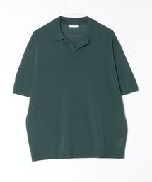 ATON（エイトン）の「【ATON】 FINE ICE COTTON SKIPPER POLO SWEATER（ポロシャツ）」