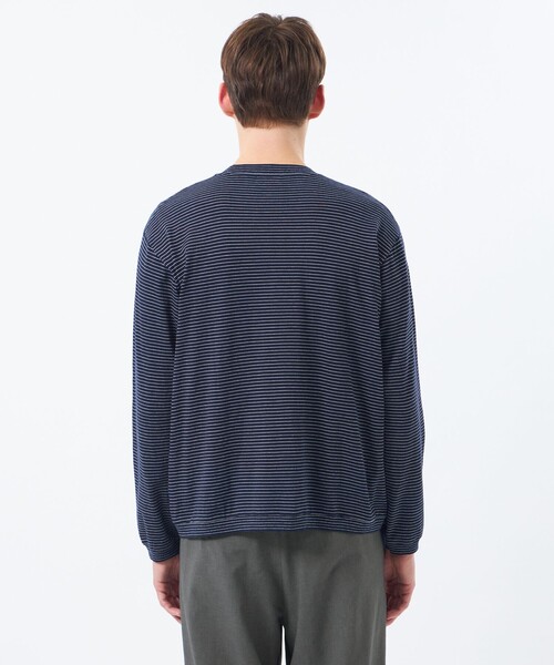 MACKINTOSH PHILOSOPHY(マッキントッシュ フィロソフィー)の「【WEEKENDER】セミルーズロンT ナローボーダー天竺(Tシャツ/カットソー・メンズ・グレー系その他2・40/38)」の6枚目の写真