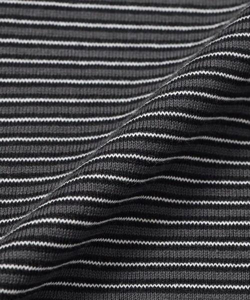 MACKINTOSH PHILOSOPHY(マッキントッシュ フィロソフィー)の「【WEEKENDER】セミルーズロンT ナローボーダー天竺(Tシャツ/カットソー・メンズ・グレー系その他2・40/38)」の9枚目の写真