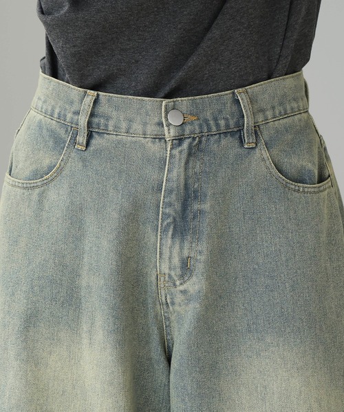itto...(イット)の「ヴィンテージ加工スーパーワイドデニムパンツ(デニムパンツ・レディース・ブルー/ネイビー・M/L/XL)」の21枚目の写真