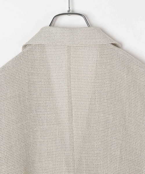 LEPSIM(レプシィム)の「カラミ織り5分袖ジャケット 657167【KKfashion紹介アイテム】(テーラードジャケット・レディース・ブラック系その他/ベージュ系その他・FREE)」の7枚目の写真