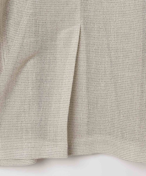 LEPSIM(レプシィム)の「カラミ織り5分袖ジャケット 657167【KKfashion紹介アイテム】(テーラードジャケット・レディース・ブラック系その他/ベージュ系その他・FREE)」の9枚目の写真