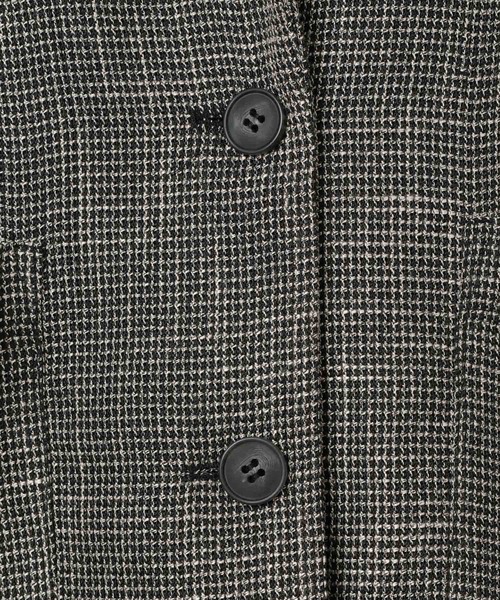 LEPSIM(レプシィム)の「カラミ織り5分袖ジャケット 657167【KKfashion紹介アイテム】(テーラードジャケット・レディース・ブラック系その他/ベージュ系その他・FREE)」の10枚目の写真