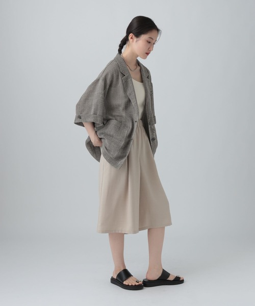 LEPSIM(レプシィム)の「カラミ織り5分袖ジャケット 657167【KKfashion紹介アイテム】(テーラードジャケット・レディース・ブラック系その他/ベージュ系その他・FREE)」の22枚目の写真
