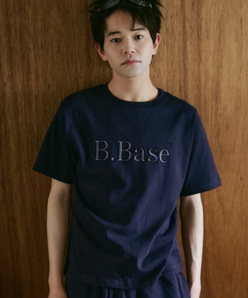 BROKEN BASE(ブロークンベース)の「B.Base Assort Patchwork Tee / B.Basae アソートパッチワークTee(Tシャツ/カットソー・メンズ・ネイビー系1/ブラック系1/グレー系1/ブルー系1/イエロー系1/ホワイト系1/ネイビー系3/ネイビー系2・SMALL/MEDIUM/LARGE)」の5枚目の写真