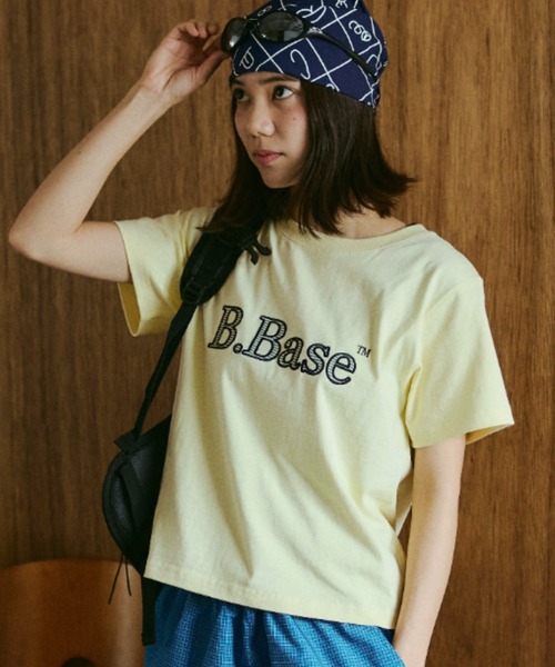 BROKEN BASE(ブロークンベース)の「B.Base Assort Patchwork Tee / B.Basae アソートパッチワークTee(Tシャツ/カットソー・メンズ・ネイビー系1/ブラック系1/グレー系1/ブルー系1/イエロー系1/ホワイト系1/ネイビー系3/ネイビー系2・SMALL/MEDIUM/LARGE)」の8枚目の写真