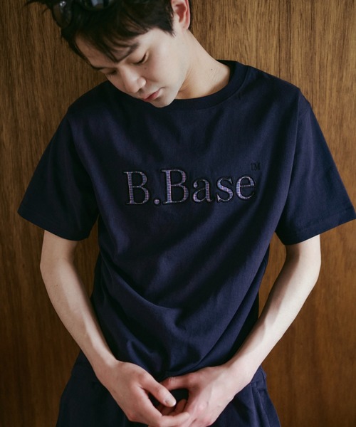 BROKEN BASE(ブロークンベース)の「B.Base Assort Patchwork Tee / B.Basae アソートパッチワークTee(Tシャツ/カットソー・メンズ・ネイビー系1/ブラック系1/グレー系1/ブルー系1/イエロー系1/ホワイト系1/ネイビー系3/ネイビー系2・SMALL/MEDIUM/LARGE)」の14枚目の写真