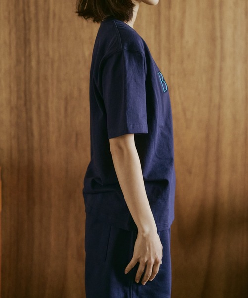BROKEN BASE(ブロークンベース)の「B.Base Assort Patchwork Tee / B.Basae アソートパッチワークTee(Tシャツ/カットソー・メンズ・ネイビー系1/ブラック系1/グレー系1/ブルー系1/イエロー系1/ホワイト系1/ネイビー系3/ネイビー系2・SMALL/MEDIUM/LARGE)」の16枚目の写真