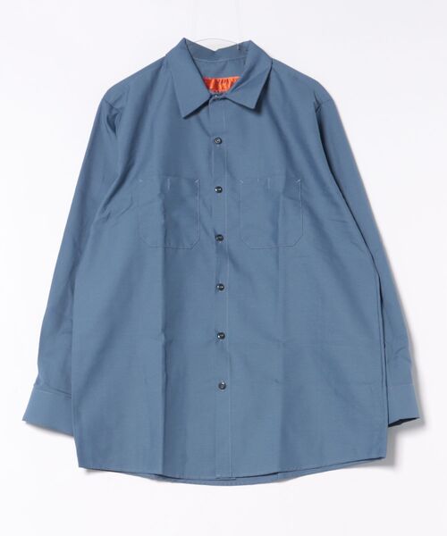 VIBGYOR（ヴィブジョー）の「RED KAP(レッドキャップ) 長袖ワークシャツ 4.25oz ポプリン（シャツ/ブラウス・メンズ・グリーン系その他/ブラウン系その他/カーキ/ライトブルー/チャコールグレー/ブルー系その他/ネイビー/ライトグレー/ホワイト/ブラック・X-LARGE/LARGE/MEDIUM/SMALL）」の10枚目の写真