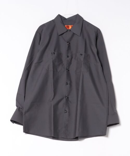 VIBGYOR（ヴィブジョー）の「RED KAP(レッドキャップ) 長袖ワークシャツ 4.25oz ポプリン（シャツ/ブラウス・メンズ・グリーン系その他/ブラウン系その他/カーキ/ライトブルー/チャコールグレー/ブルー系その他/ネイビー/ライトグレー/ホワイト/ブラック・X-LARGE/LARGE/MEDIUM/SMALL）」の3枚目の写真