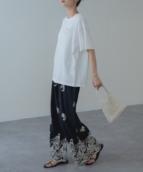 refinedworks（リファインドワークス）の「【refinedworks】夏 の装いにぴったりな 刺繍 コットン パンツ（その他パンツ・レディース・アイボリー/ブラック/ブラウン・FREE）」の8枚目の写真