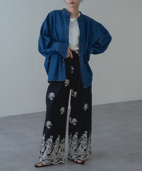 refinedworks（リファインドワークス）の「【refinedworks】夏 の装いにぴったりな 刺繍 コットン パンツ（その他パンツ・レディース・アイボリー/ブラック/ブラウン・FREE）」の17枚目の写真