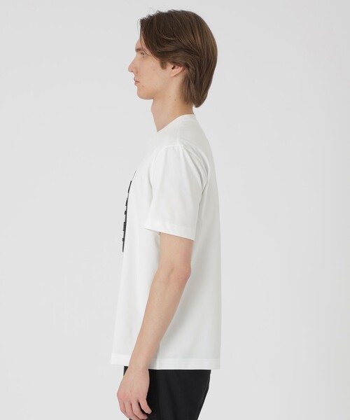 BLACK LABEL CRESTBRIDGE（ブラックレーベル・クレストブリッジ）の「【BLACK lab.】テクスチャーミックスグラフィックTシャツ（Tシャツ/カットソー・メンズ・オフホワイト/ブラック・M/L/XL）」の4枚目の写真