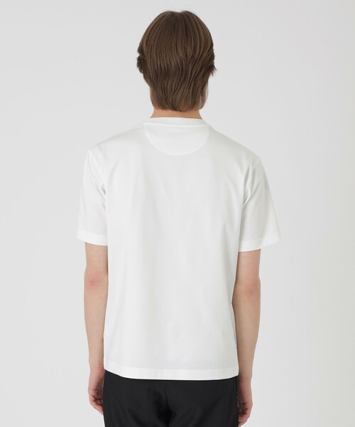 BLACK LABEL CRESTBRIDGE（ブラックレーベル・クレストブリッジ）の「【BLACK lab.】テクスチャーミックスグラフィックTシャツ（Tシャツ/カットソー・メンズ・オフホワイト/ブラック・M/L/XL）」の5枚目の写真