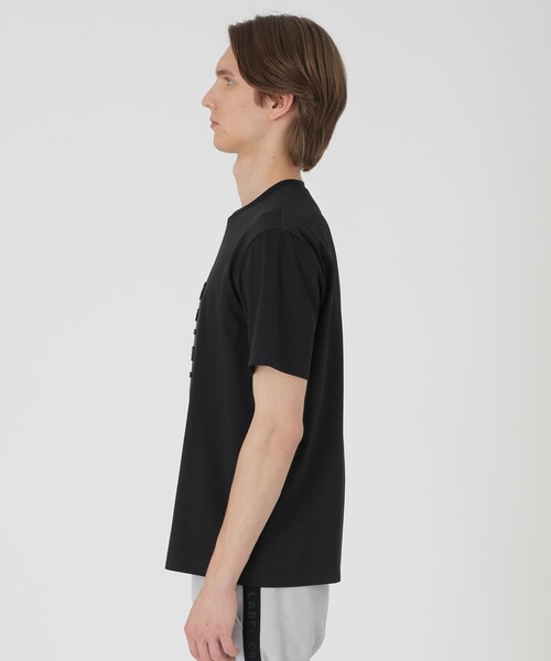 BLACK LABEL CRESTBRIDGE（ブラックレーベル・クレストブリッジ）の「【BLACK lab.】テクスチャーミックスグラフィックTシャツ（Tシャツ/カットソー・メンズ・オフホワイト/ブラック・M/L/XL）」の9枚目の写真